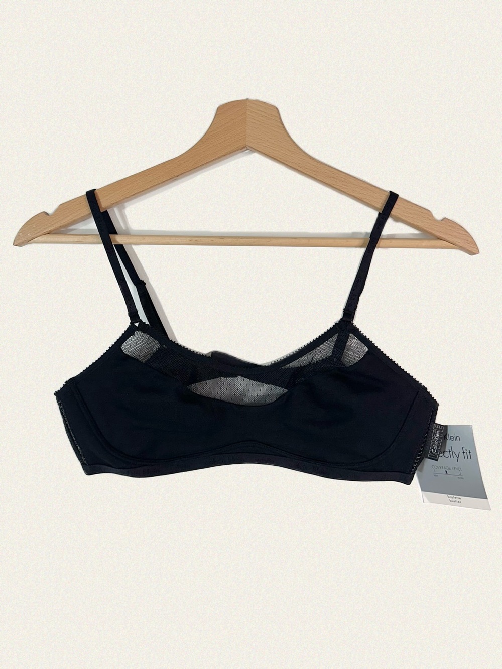 Calvin Klein Wireless Bralette with Mesh Insets